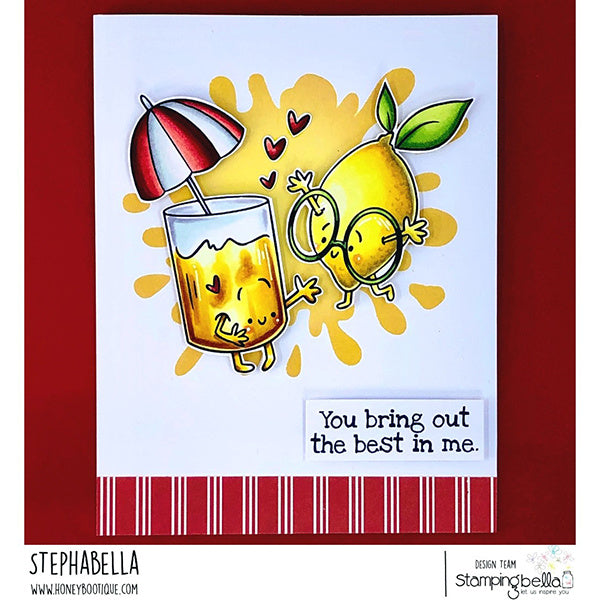 Stamping Bella Spec-Tacular Ice Tea and Lemonade Cling Stamp ag1379 bring out the best