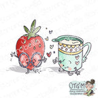 Stamping Bella Spec-Tacular Strawberries and Cream Cling Stamp ag1381