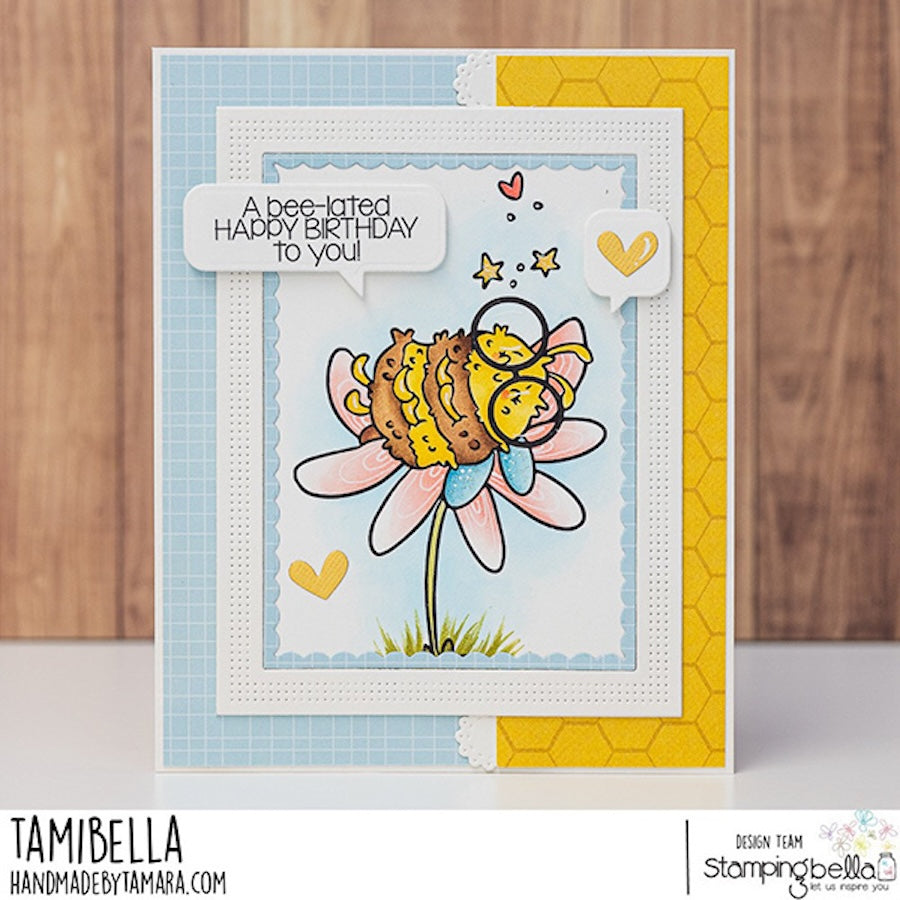 Stamping Bella Buzzy Bee Snoozing Cling Stamp ag1406