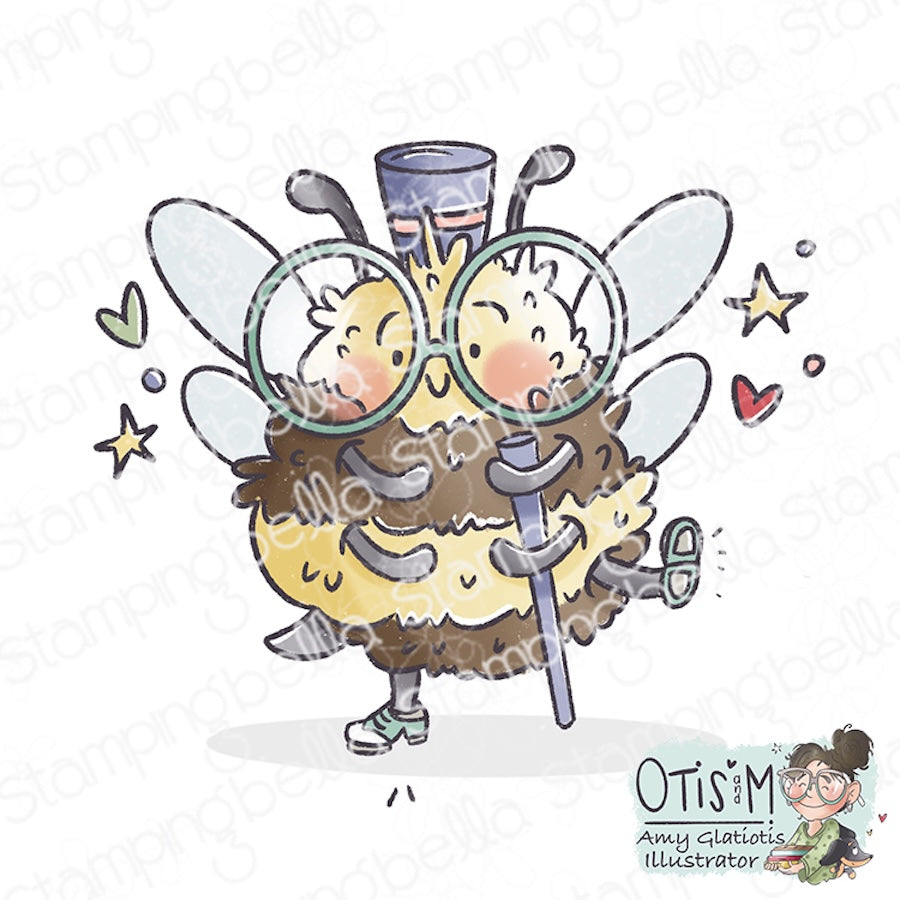 Stamping Bella Buzzy Bee Tap Dancing Cling Stamp ag1407