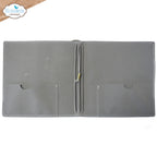 Elizabeth Craft Designs Stonewashed Grey Square XL Art Journal aj06 open