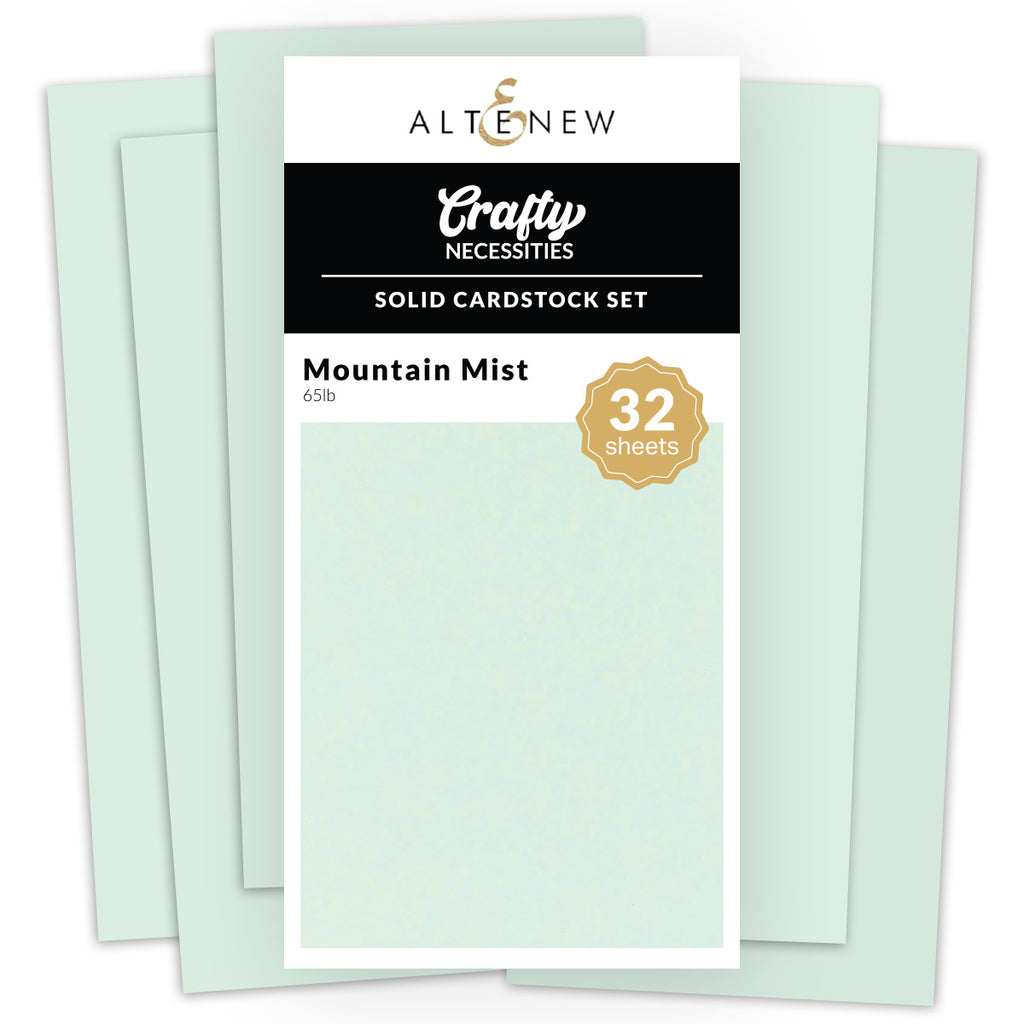 Altenew Solid Cardstock Mountain Mist 32 Sheet Set alt10053