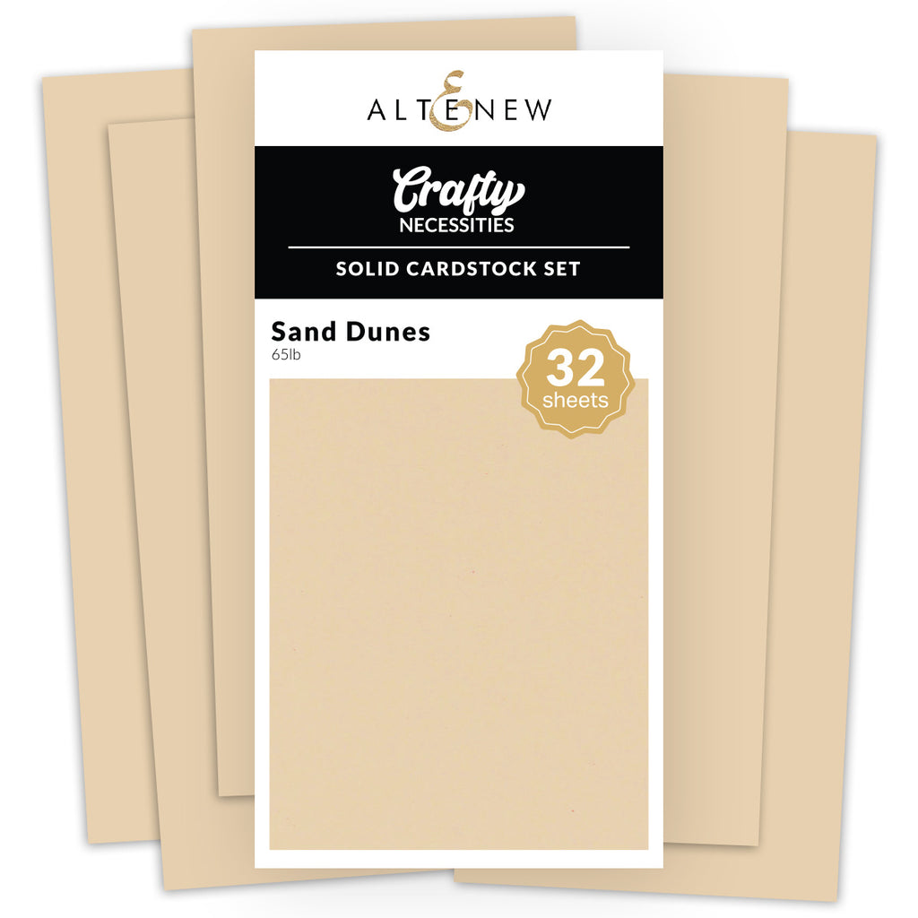 Altenew Solid Cardstock Sand Dunes 32 Sheet Set alt10063