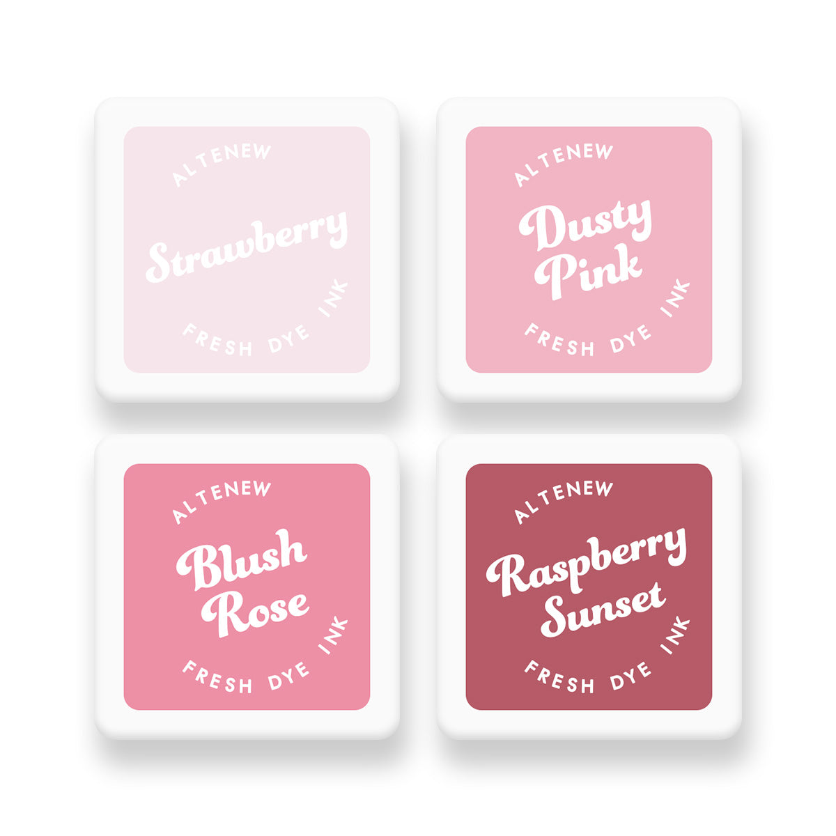 Altenew Blushberry Bliss Fresh Dye Ink Mini Cube Set alt10080