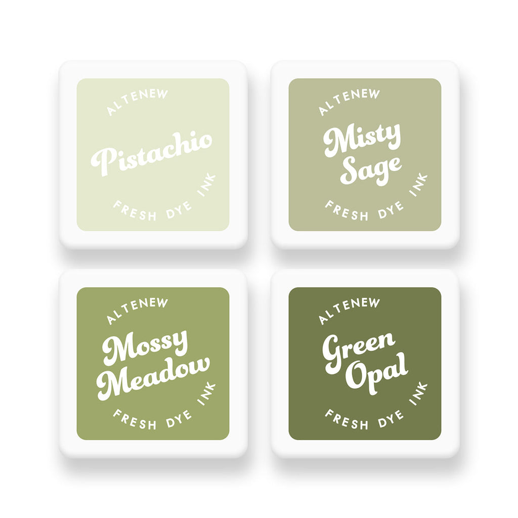Altenew Jade Dreams Fresh Dye Ink Mini Cube Set alt10094