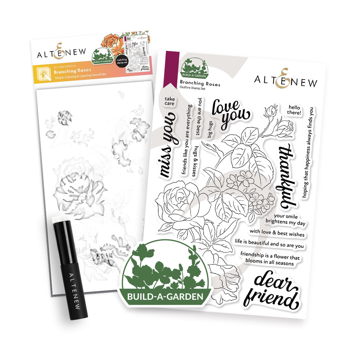 Altenew Build-A-Garden Branching Roses alt10156bn