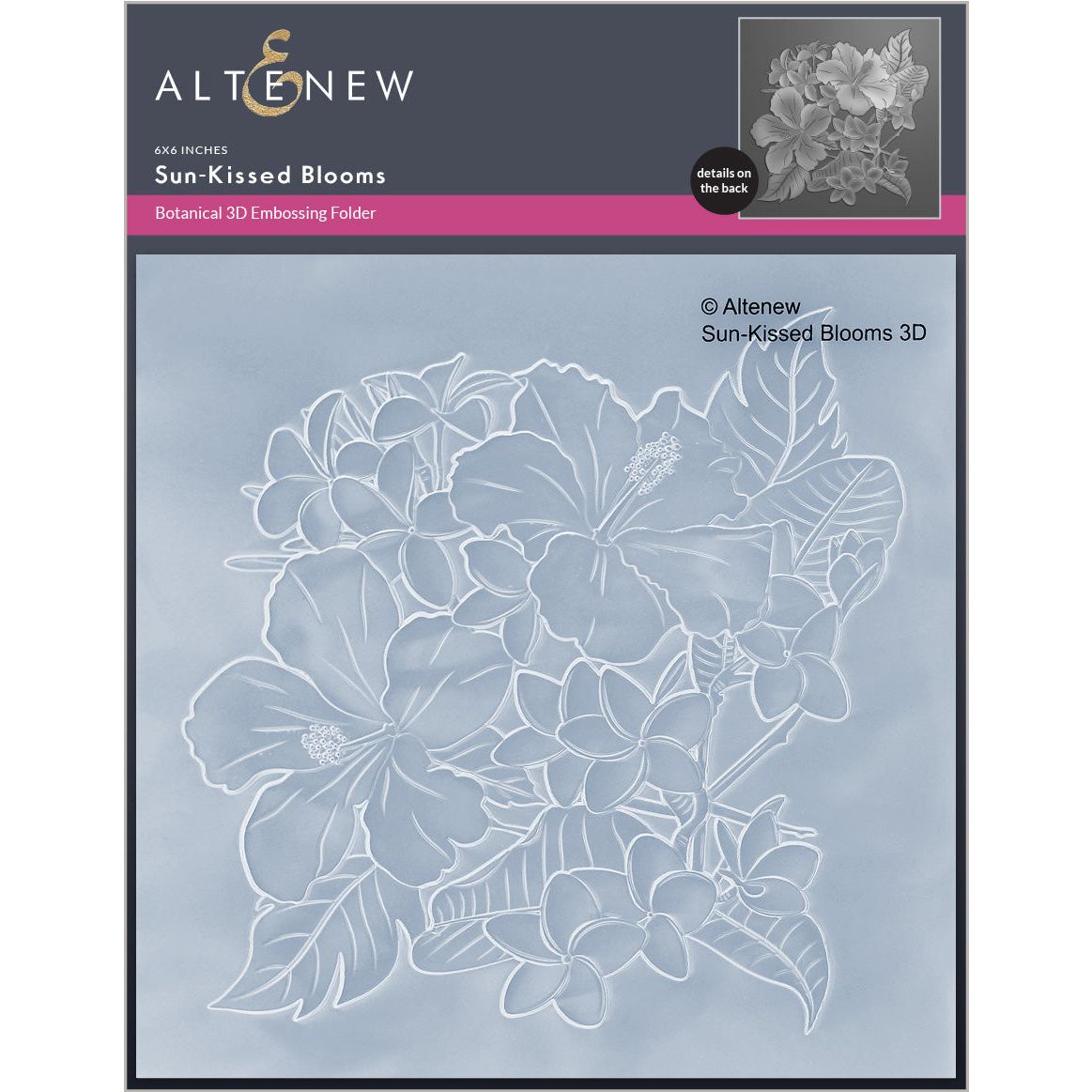 Altenew Sun-Kissed Blooms 3D Embossing Folder alt10177