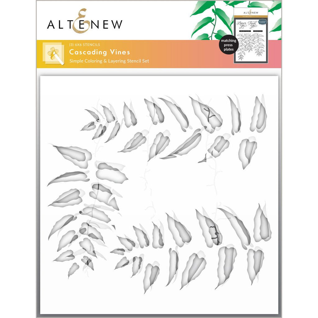 Altenew Cascading Vines Stencils alt10235*