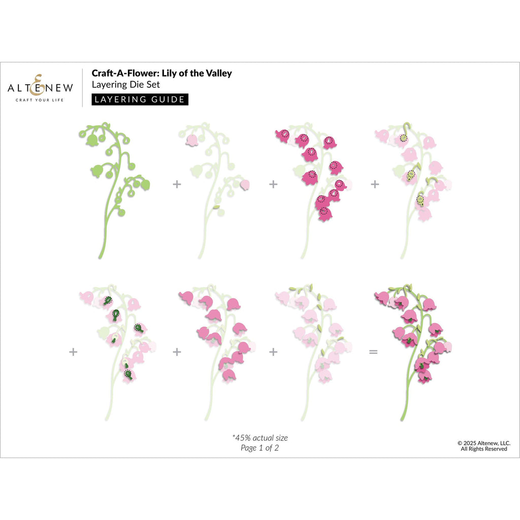 Altenew Craft A Flower Lily of the Valley Layering Dies alt10822