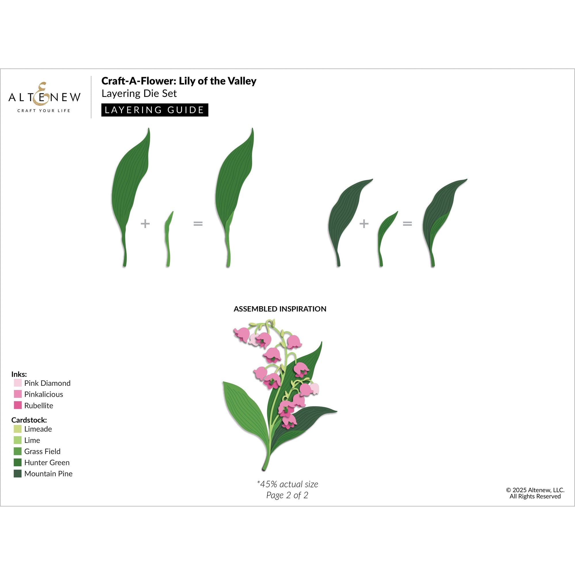 Altenew Craft A Flower Lily of the Valley Layering Dies alt10822