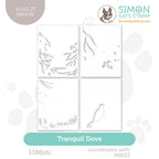 Simon Says Stamp Set of 4 Stencils Tranquil Dove 1186stc
