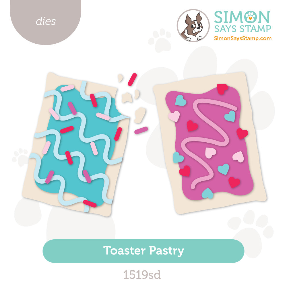 Simon Says Stamp Toaster Pastry Wafer Dies 1519sd Heart to Heart