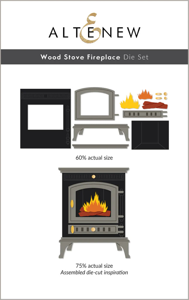 Altenew Wood Stove Fireplace Dies alt8095