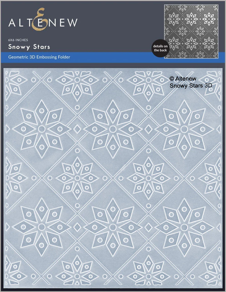 Altenew Snowy Stars 3D Embossing Folder alt8098
