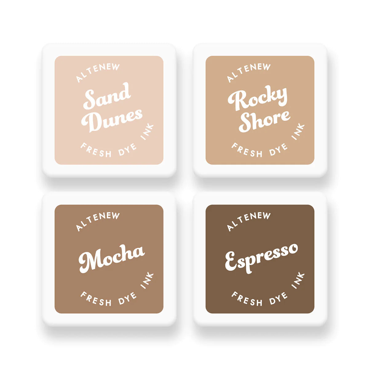 Altenew Coffee Break Fresh Dye Ink Mini Cube Set alt8284
