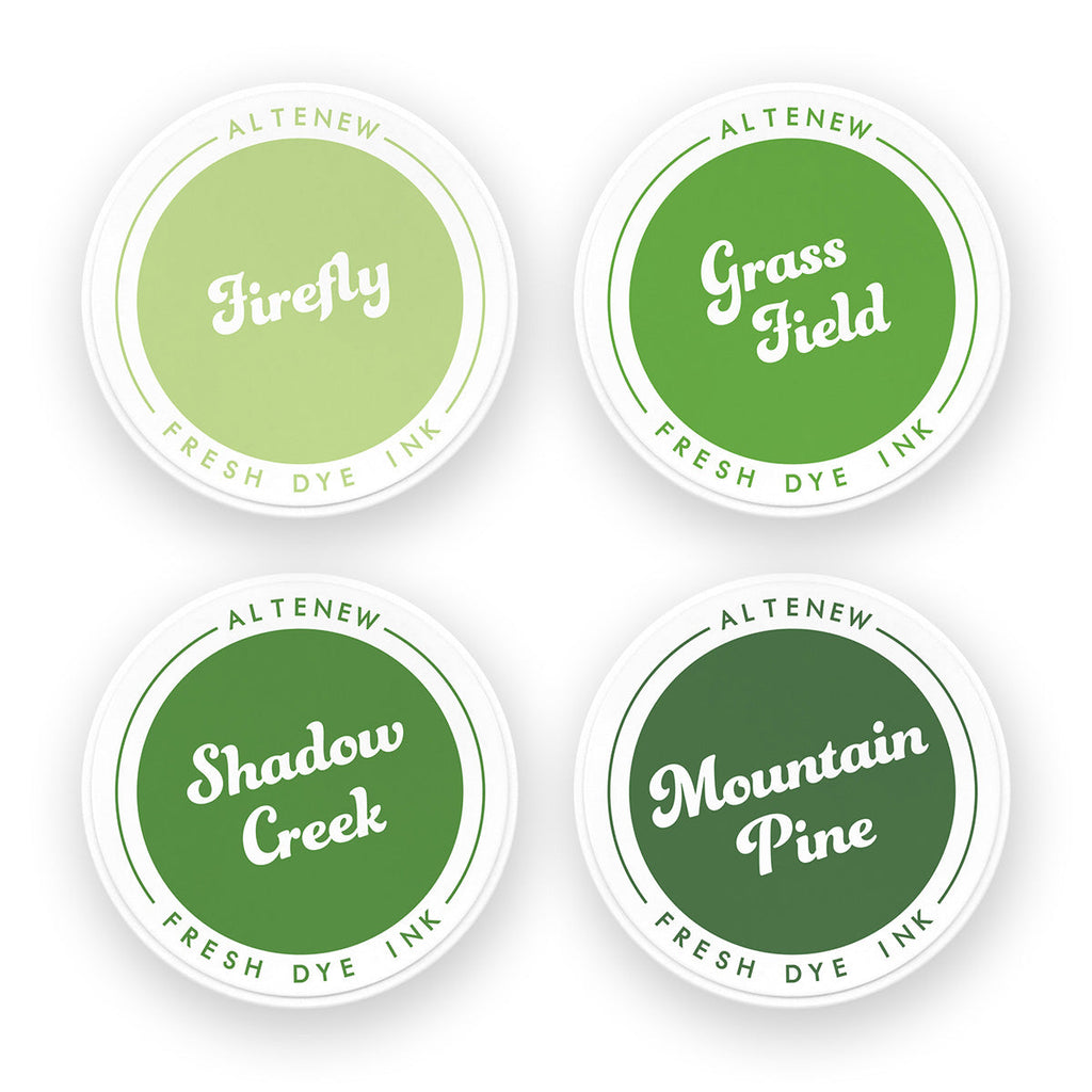 Altenew Green Valley Fresh Dye Ink Set