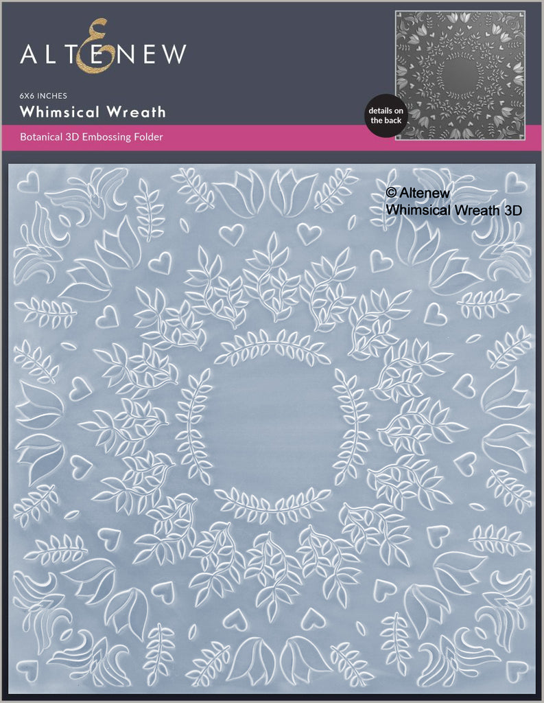 Altenew Whimsical Wreath 3D Embossing Folder alt8668