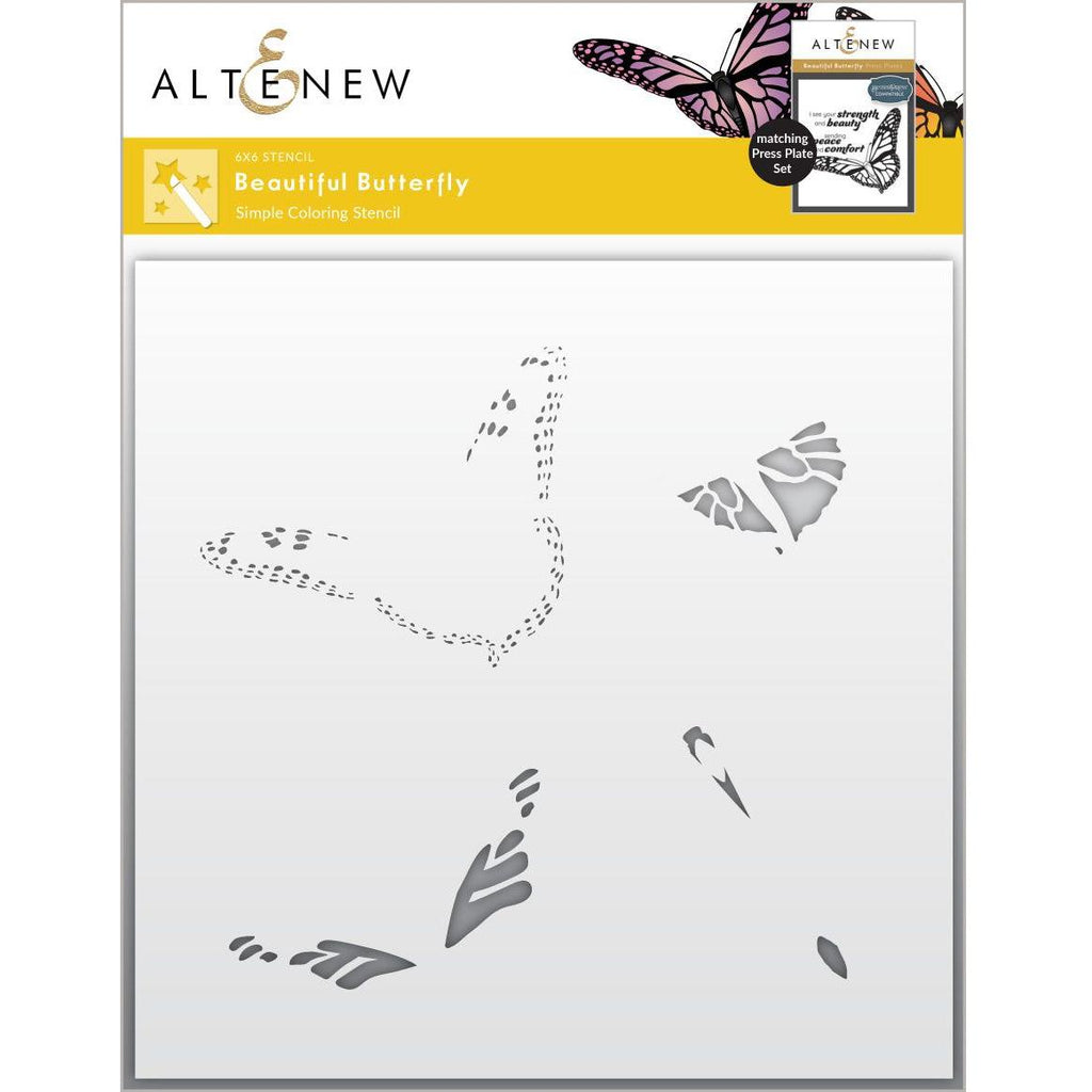 Altenew Beautiful Butterfly Simple Coloring Stencils alt8712
