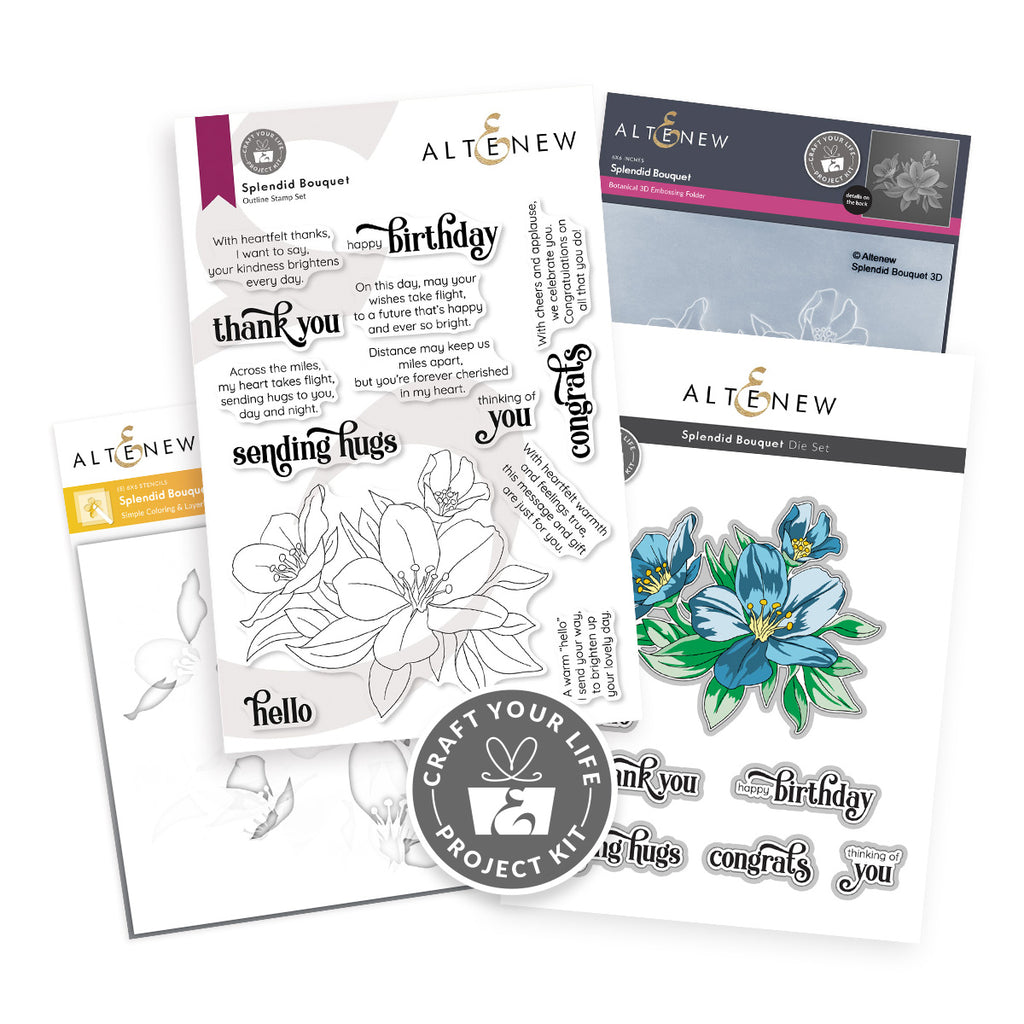 Altenew Craft Your Life Project Kit Splendid Bouquet Set alt8777bn