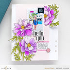 Altenew Build-A-Garden Sulfur Cosmos Add-On Dies alt10217 hello you