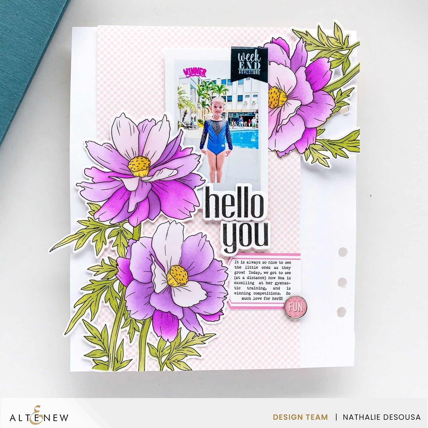 Altenew Build-A-Garden Sulfur Cosmos Add-On Dies alt10217 hello you