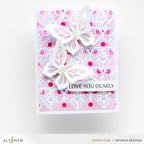 Altenew Dainty Hearts Stencils alt8701 love you dearly