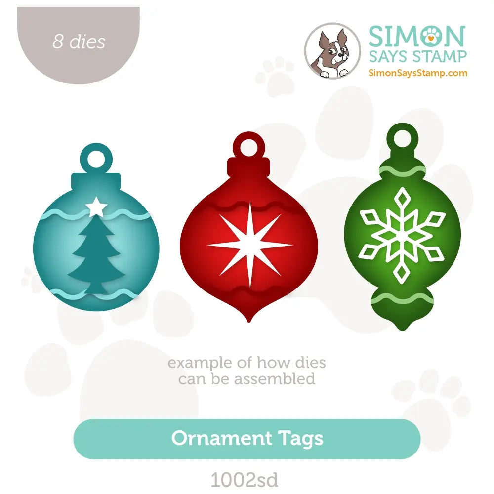 Simon Says Stamp Ornament Tags Wafer Dies 1002sd