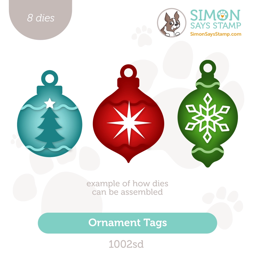 Simon Says Stamp Ornament Tags Wafer Dies 1002sd