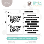 Simon Says Stamp Foil Transfer Cards Fancy Happy Easter 1002sfc Splendor