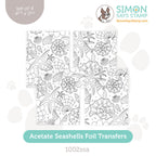Simon Says Stamp Seashells Acetate Foil Transfer Sheets 1002ssa Sunny Vibes