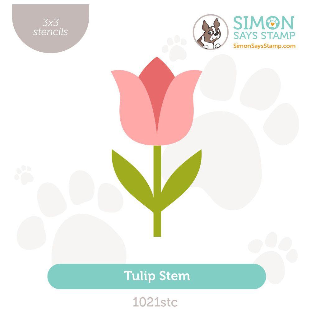 Simon Says Stamp Stencils Tulip Stem 1021stc Splendor