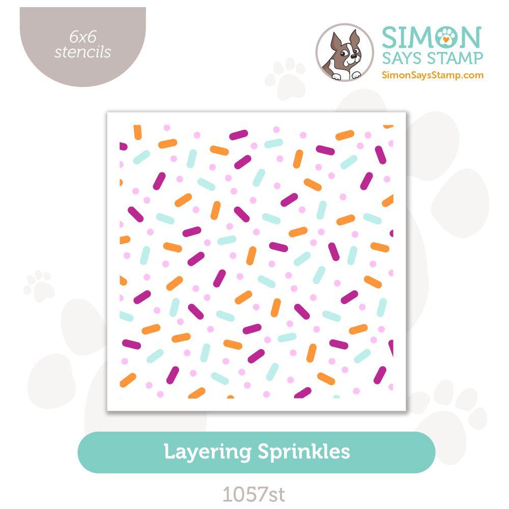 Simon Says Stamp Stencils Layering Sprinkles 1057st Stamptember