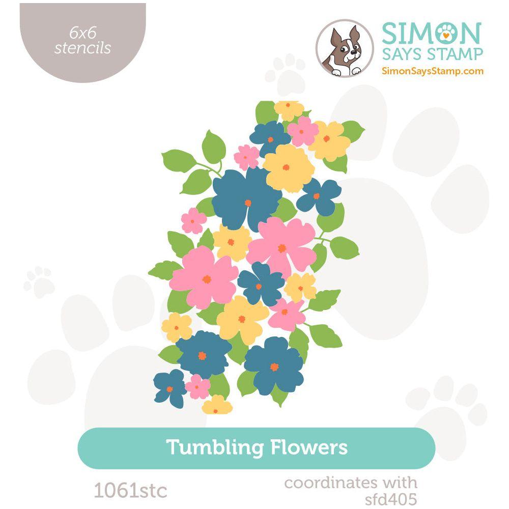 Simon Says Stamp Stencils Tumbling Flowers 1061stc To Love