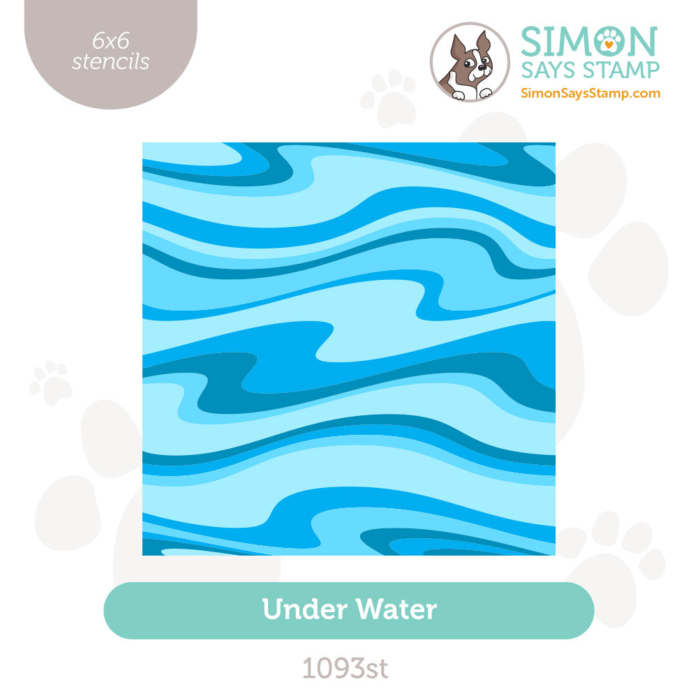 Simon Says Stamp Set of 4 Stencils Under Water 1093st Friend Like You