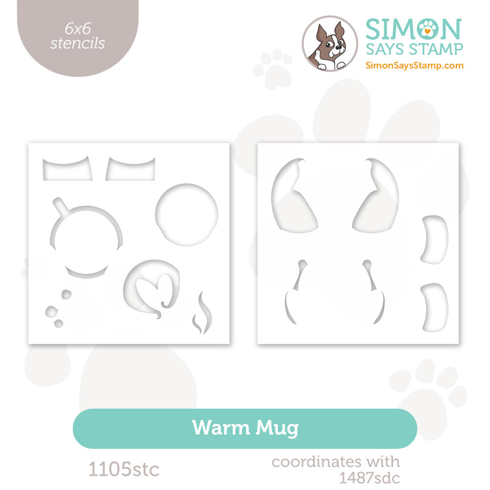Simon Says Stamp Stencils Warm Mug 1105stc And Everything Nice