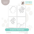 Simon Says Stamp Set of 4 Stencils Gorgeous Hydrangea 1142stc Always There