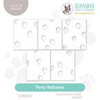 Simon Says Stamp Set of 5 Stencils Party Balloons 1165stc