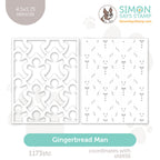 Simon Says Set of 2 Stencils Gingerbread Man 1173stc Sending Cheer