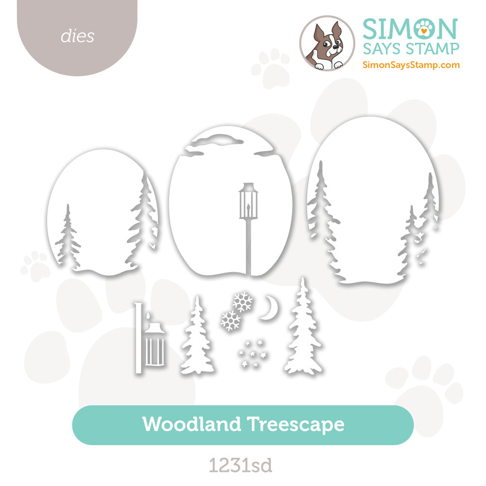 Simon Says Stamp Woodland Treescape Wafer Dies 1231sd DieCember