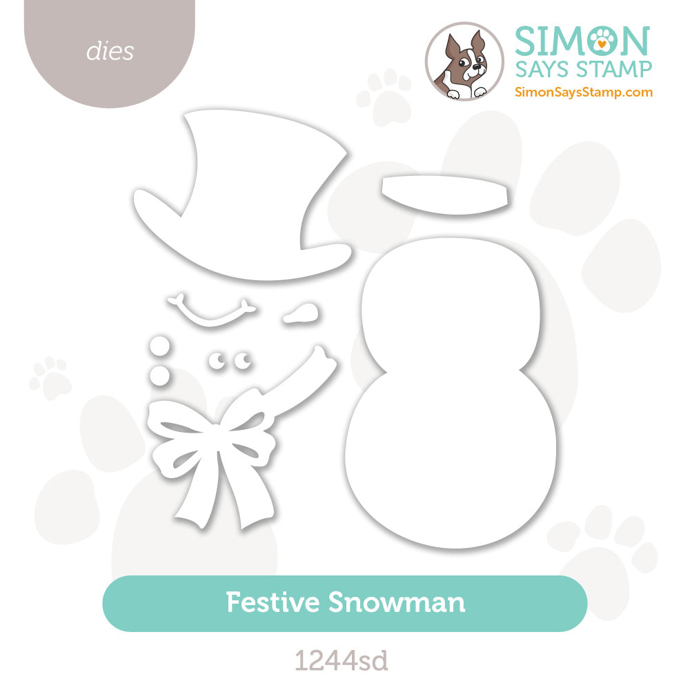 Simon Says Stamp Festive Snowman Wafer Dies 1244sd