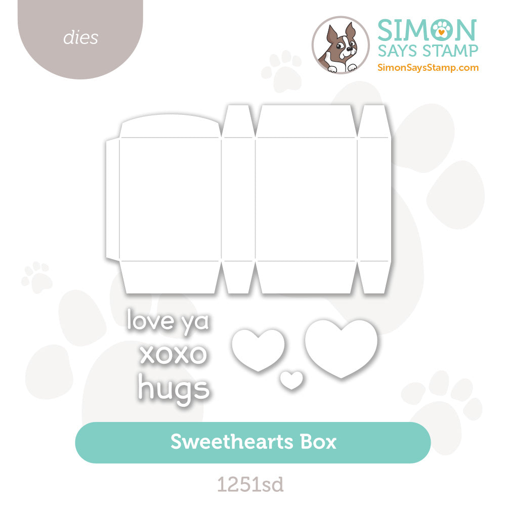 Simon Says Stamp Sweethearts Box Wafer Dies 1251sd To Love