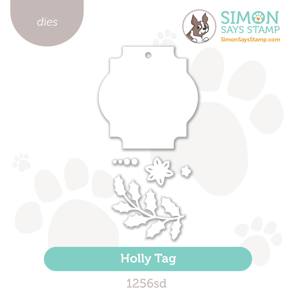 Simon Says Stamp Holly Tag Wafer Dies 1256sd