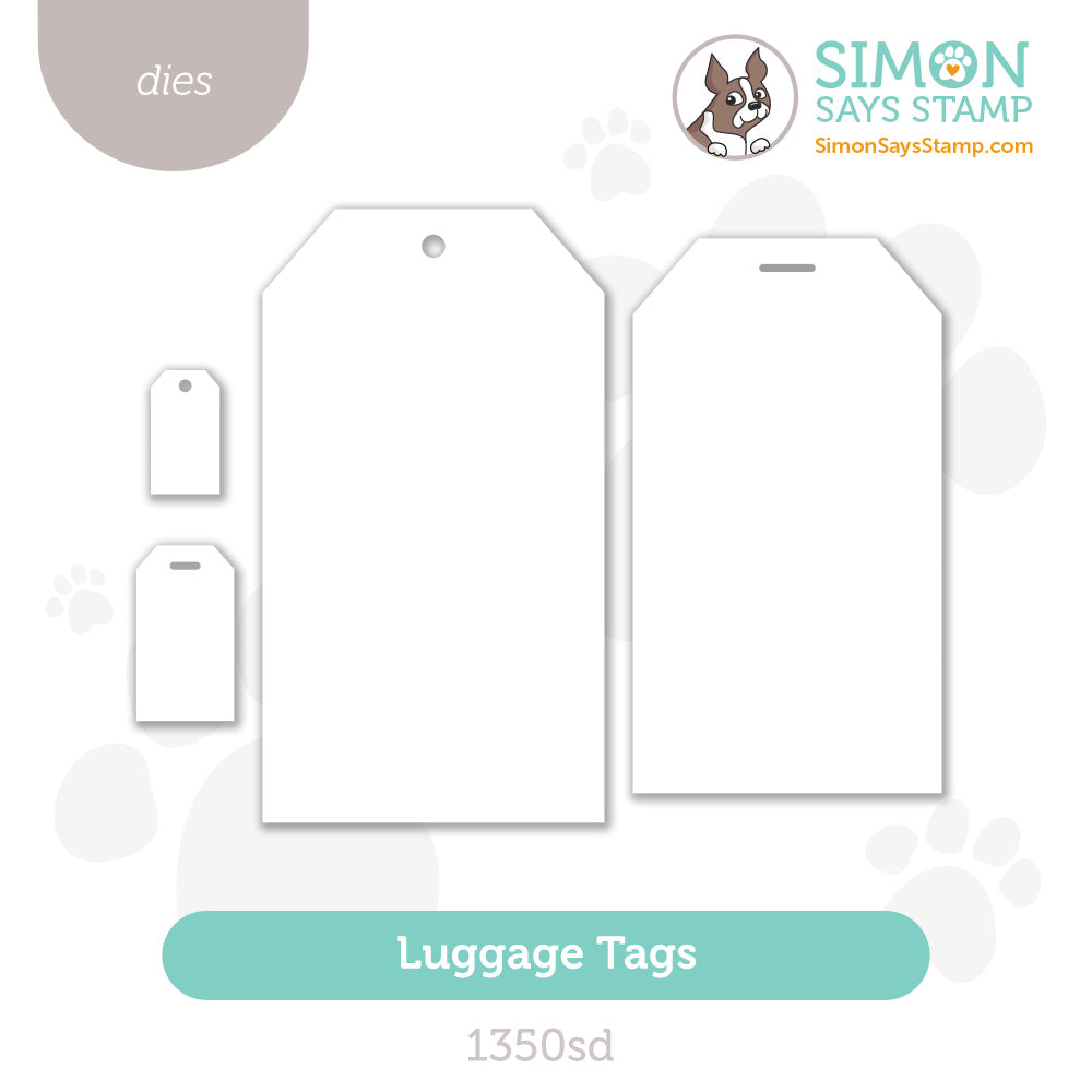 Simon Says Stamp Luggage Tags Wafer Dies 1350sd Sugar And Spice