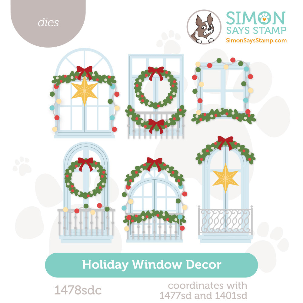 Simon Says Stamp Holiday Window Decor Wafer Dies 1478sdc And Everything Nice