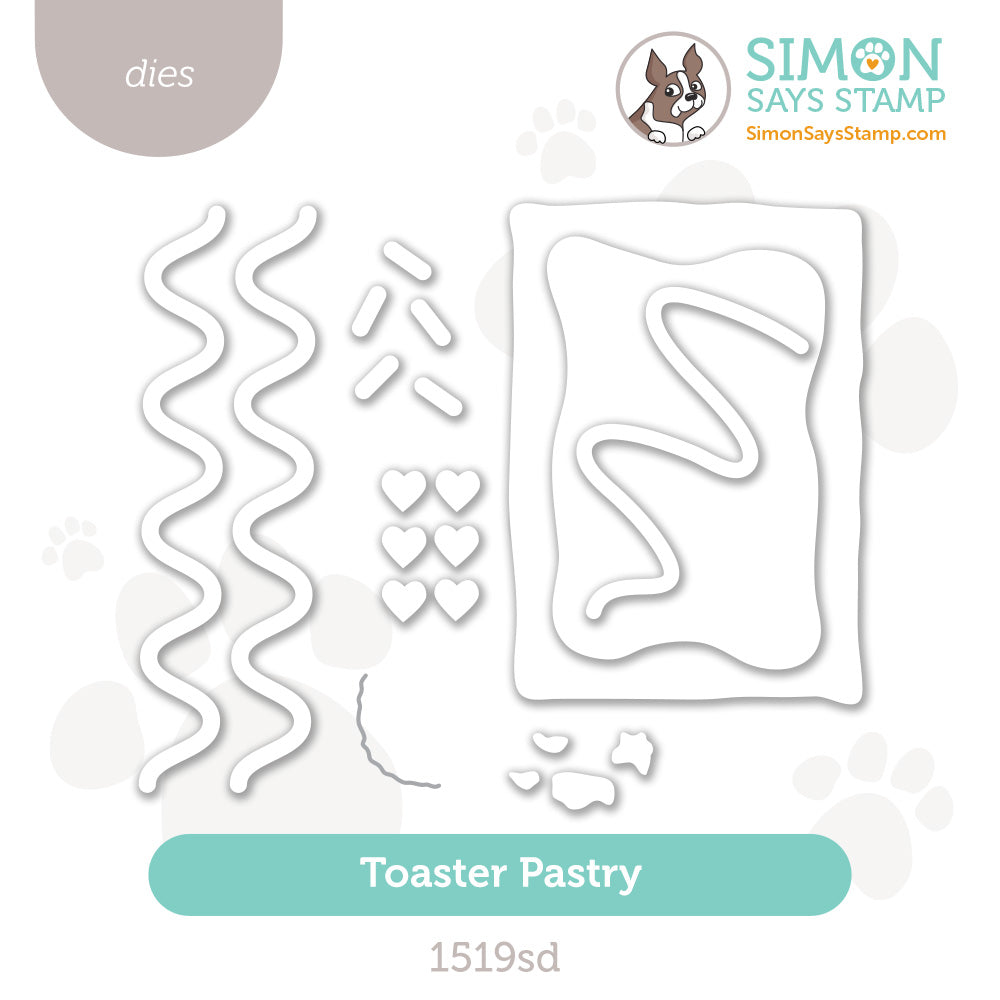 Simon Says Stamp Toaster Pastry Wafer Dies 1519sd Heart to Heart