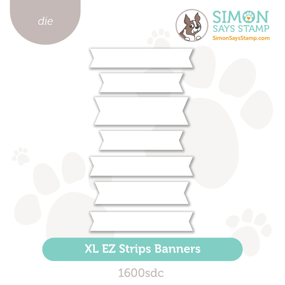 Simon Says Stamp XL EZ Strips Banners Wafer Dies 1600sdc