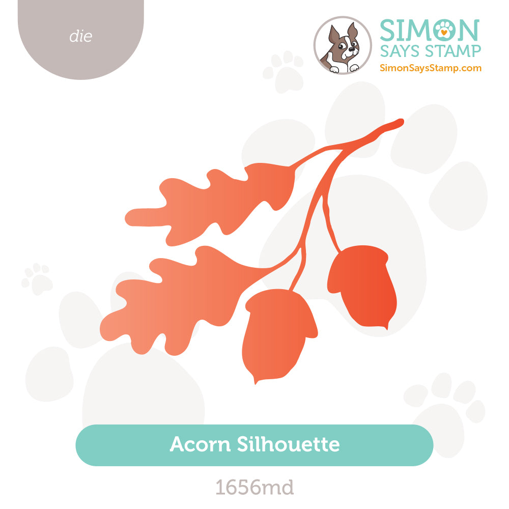 Simon Says Stamp Acorn Silhouette Wafer Dies 1656md Sending Cheer