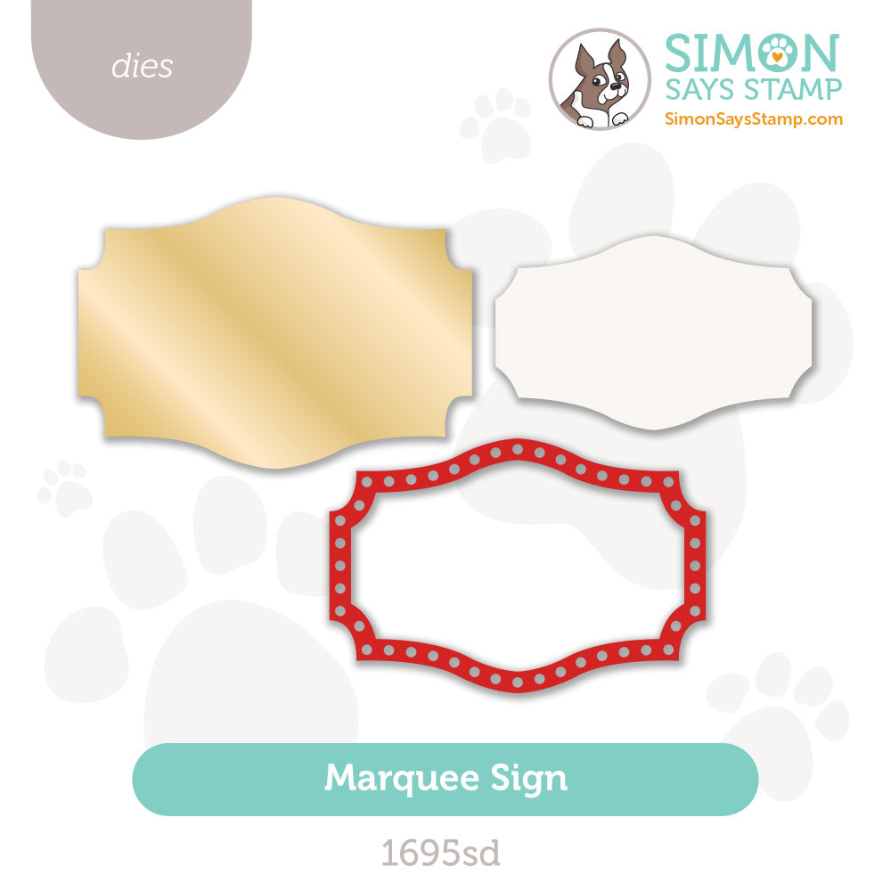 Simon Says Stamp Marquee Sign Wafer Dies 1695sd