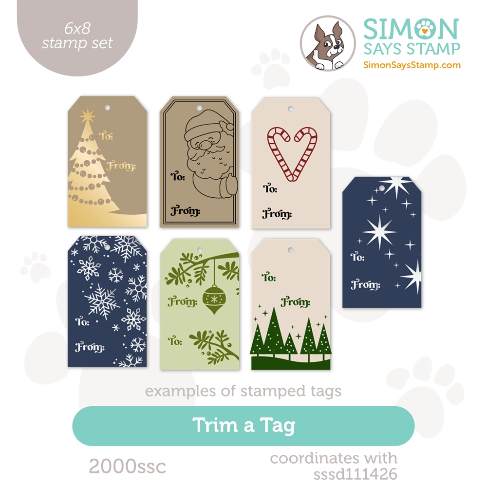 Simon Says Clear Stamps Trim A Tag 2000ssc