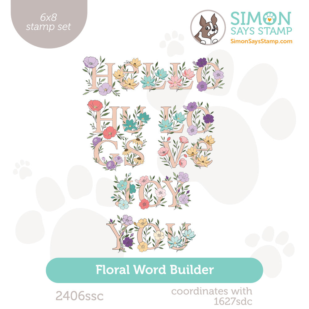 Simon Says Clear Stamps Floral Word Builder 2406ssc Always There